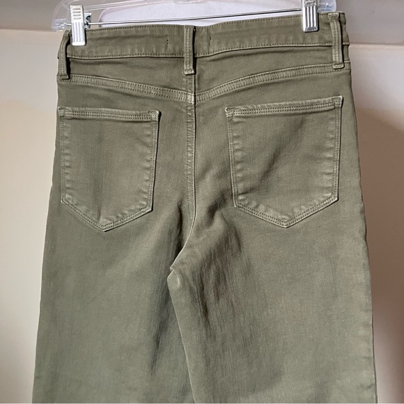 Athleta Flex Straight Olive Green Crop Capri Jeans size 6 - Picture 4 of 7